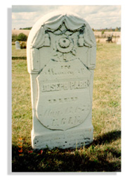 headstone of my 2s grandfather Joseph Parr