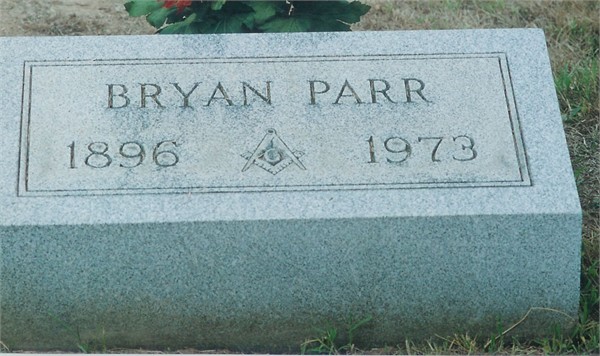 headstone for Bryan Parr