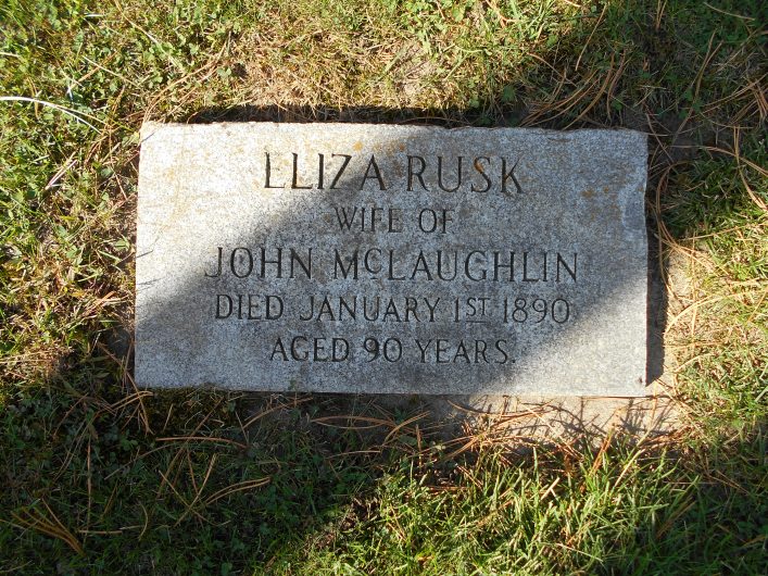 Eliza Rusk wife of John McLaughlin