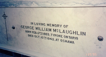 crypt stone Geo McLaughlin d. 10 Oct 1942