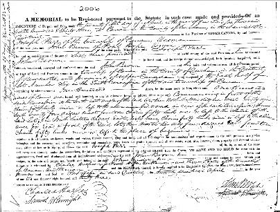 Joseph Parr's sale deed 1833