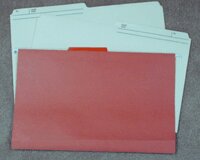 coloured file folders