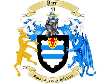 a coloured version of an old Parr family crest