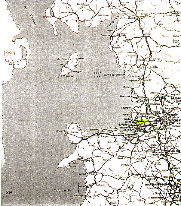 general position of St. Helens shown highlighted in yellow